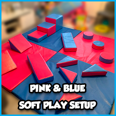 Pink & Blue Soft Play Setup